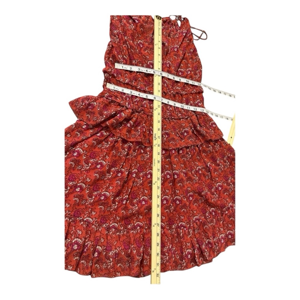 Ulla Johnson Noelle Silk Dress in Ruby - Picture 9 of 10